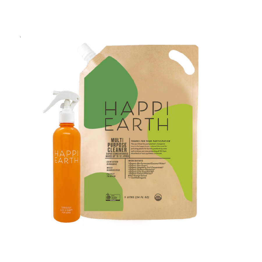 HAPPI EARTH マルチパーパスクリーナー（スプレーボトル付き）